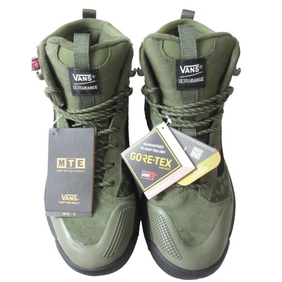 Vans Women's Ultrarange Exo MTE-2 Grape Green Warped Check Waterproof Size 8.5 - Picture 3 of 6